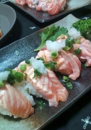 炙りサーモンのにぎり-レシピのメイン写真
