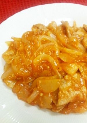 濃厚♪豚肉と玉ねぎのケチャソース炒め♪-レシピのメイン写真