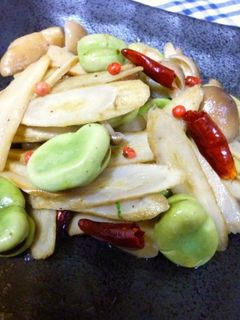 野菜を食べよう! 空豆のペペロンチーノ♪-レシピのメイン写真