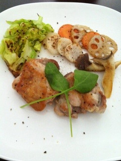 鶏のソテー 焼き野菜添え-レシピのメイン写真