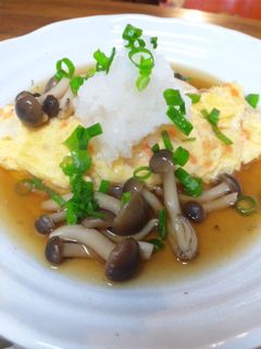 和風きのこあんかけオムレツ☆おろしのせ-レシピのメイン写真