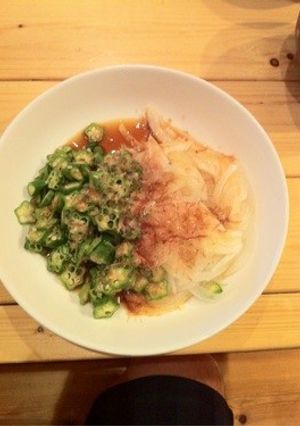 新玉ねぎとオクラのポン酢かけ-レシピのメイン写真