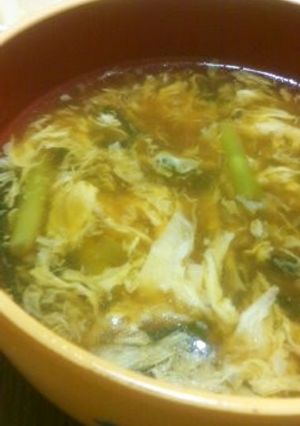 冷しゃぶの茹で汁でかき玉汁〜-レシピのメイン写真