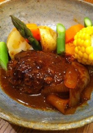あらびきハンバーグ-レシピのメイン写真