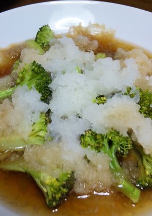 レンジで簡単☆蒸し野菜のおろし乗っけ盛り-レシピのメイン写真