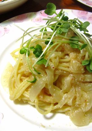 新タマネギ入り☆『明太スパゲッティ♪』-レシピのメイン写真