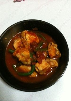 簡単!ムネ肉トマト煮-レシピのメイン写真
