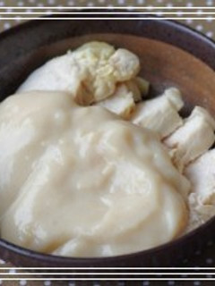 レンジで作る食べるソース!豆乳仕立て★-レシピのメイン写真
