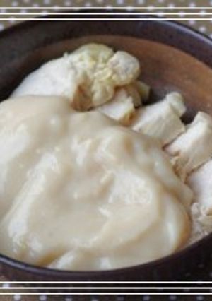レンジで作る食べるソース！豆乳仕立て★-レシピのメイン写真