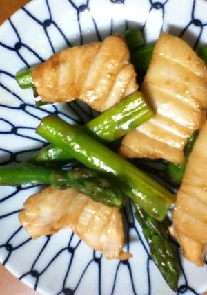 カジキマグロとアスパラガスの醤油炒め-レシピのメイン写真