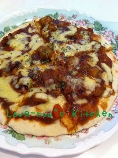 残りもののカレーで☆カレーピザ-レシピのメイン写真