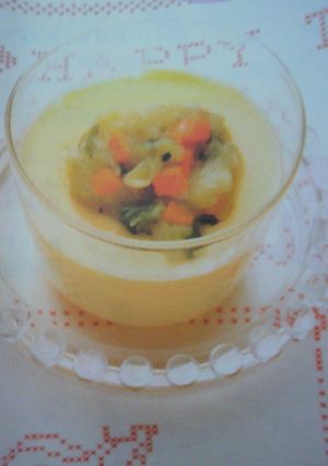 茶碗蒸しキャベツあんかけ(離乳食・後期)-レシピのメイン写真