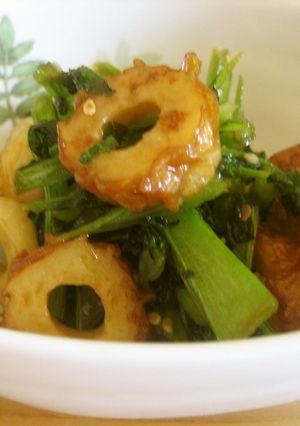 苦味が最高♪大根の葉とちくわのきんぴら-レシピのメイン写真