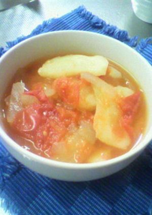 トマトとじゃがいもの美味しいスープ-レシピのメイン写真