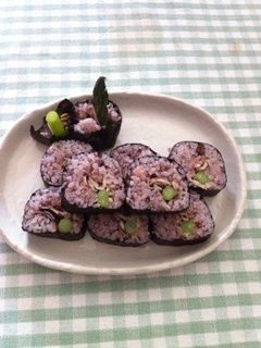 アスパラとマッシュルームの海苔巻き-レシピのメイン写真