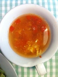 トマトと卵のスープ-レシピのメイン写真