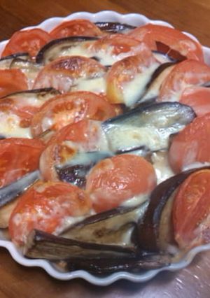 夏野菜☆なすとトマトのチーズ焼き-レシピのメイン写真