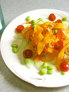 赤かぼちゃと太胡瓜の加賀野菜サラダ♪-レシピのメイン写真