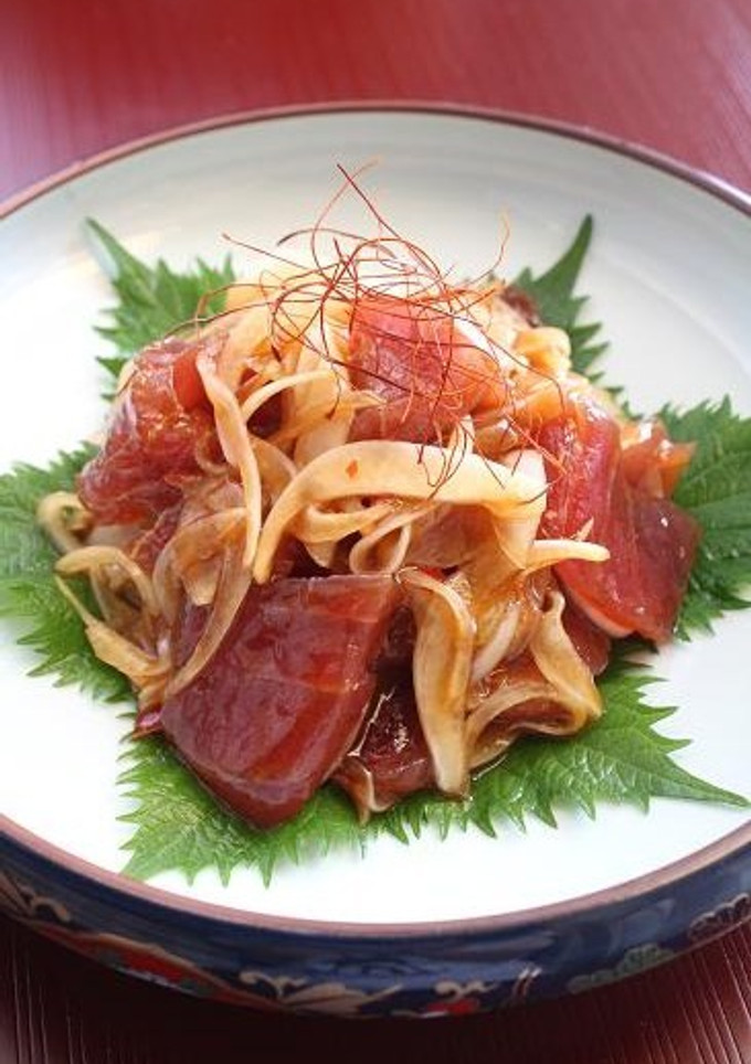 鮪と玉ねぎの中華風漬け-レシピのメイン写真