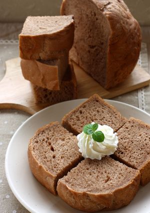 HBで自家製酵母食パン（ココア）-レシピのメイン写真