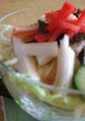 ラーメン梅の酢サラダ！-レシピのメイン写真