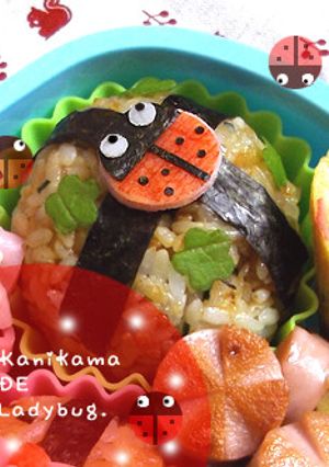 カニカマでてんとう虫♪キャラ弁にも-レシピのメイン写真
