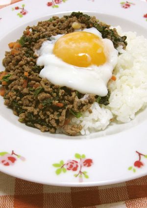 ひき肉とほうれん草で♡栄養満点ご飯-レシピのメイン写真