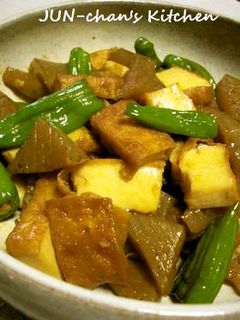 こんにゃくと厚揚げの甘辛炒め煮-レシピのメイン写真
