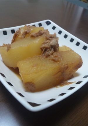 ﾂﾅ缶で!!柔らか〜い大根の煮物-レシピのメイン写真