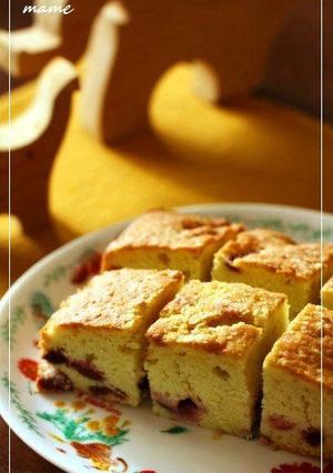 ダークチェリー入りバターケーキ-レシピのメイン写真