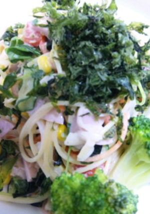 残り野菜で☆ヘルシーなサラダパスタ-レシピのメイン写真