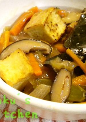 厚揚げと野菜の生姜あんかけ丼☆簡単-レシピのメイン写真