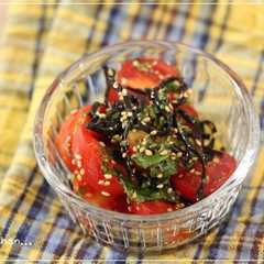 รูปของ ＊トマトと大葉の塩昆布和え＊