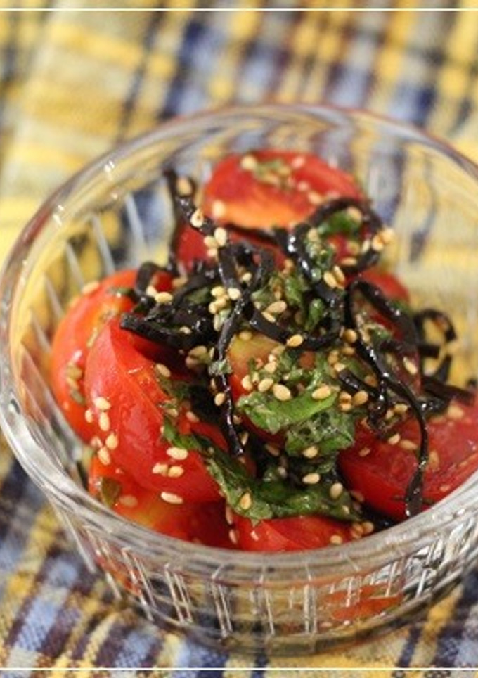 ＊トマトと大葉の塩昆布和え＊-レシピのメイン写真