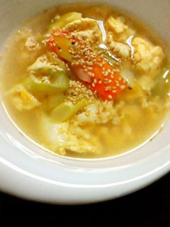焼肉屋さん風のたまごスープ-レシピのメイン写真