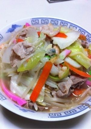 具だくさん!定番*野菜たっぷりちゃんぽん-レシピのメイン写真
