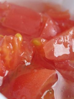 簡単!トマトの冷たいデザート-レシピのメイン写真