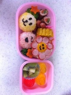 キャラ弁★うずらの玉子でお花-レシピのメイン写真