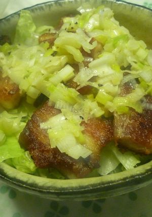 塩豚で★豚バラレモンネギ塩丼-レシピのメイン写真