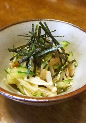 えのきと胡瓜の梅肉和え-レシピのメイン写真