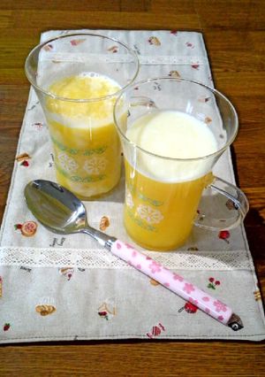 とろん♪と飲むオレンジゼリー-レシピのメイン写真