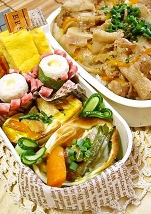 お弁当にリメイク②煮物deお花カップ-レシピのメイン写真