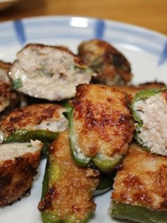 しいたけとピーマンの肉詰め-レシピのメイン写真