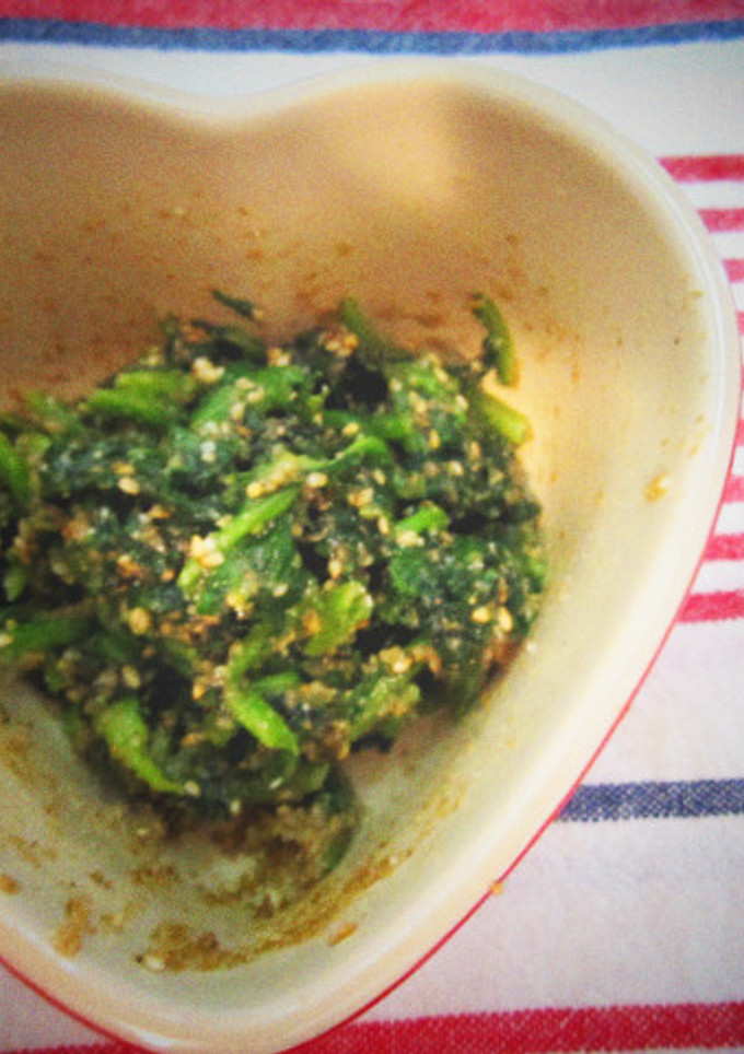 ほうれん草の甘めの胡麻和え-レシピのメイン写真