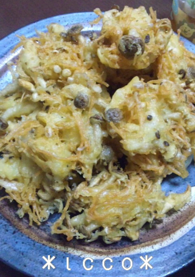**えのき☆しめじのかきあげ**-レシピのメイン写真