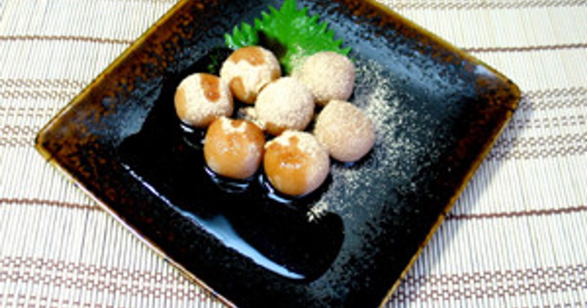 きな粉白玉＊生地にもきな粉がたっぷり＊ by 川光物産 【クックパッド