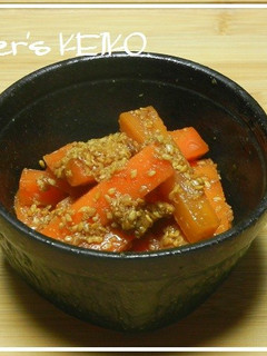【農家のレシピ】ニンジンの酢醤油和え-レシピのメイン写真