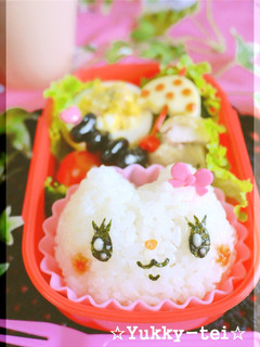かわいいキャラ弁ぱっちりおめめにゃんこ❤-レシピのメイン写真