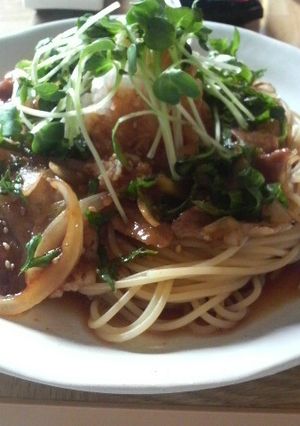 焼き肉パスタ-レシピのメイン写真