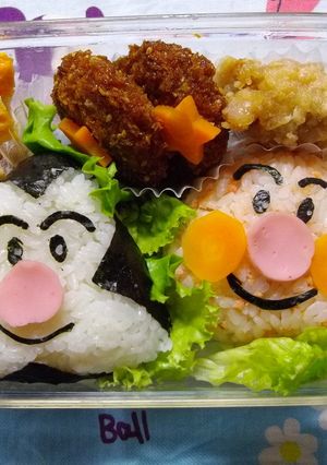 キャラ弁☆アンパンマンとおむすびまん-レシピのメイン写真